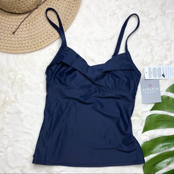 ATHLETA 32B/C Bra Cup Twister Tankini Underwire - Picture 2 of 6